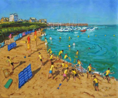 Schooluitstapje, New Quay, Wales, 2013 door Andrew Macara